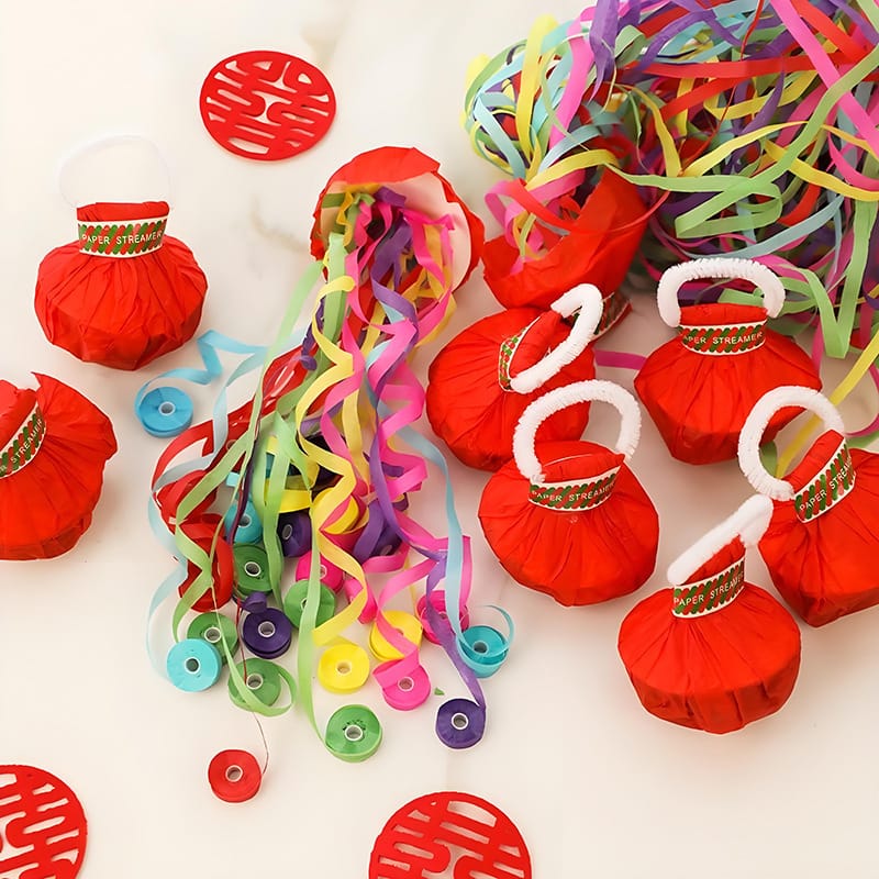 🎉 Chinese Confetti Streamer Popper
